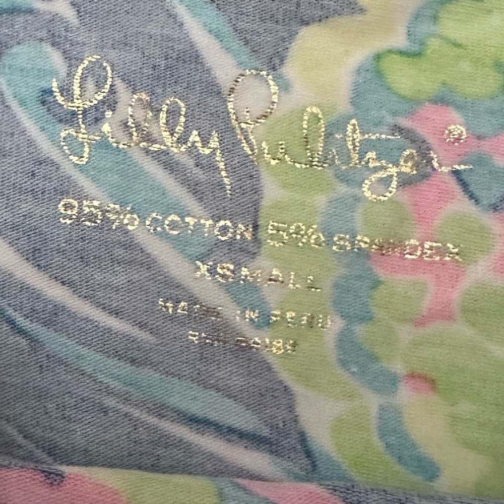 Lilly Pulitzer Tabbie Tank in Sea Blue XS 51519 - Picture 5 of 9